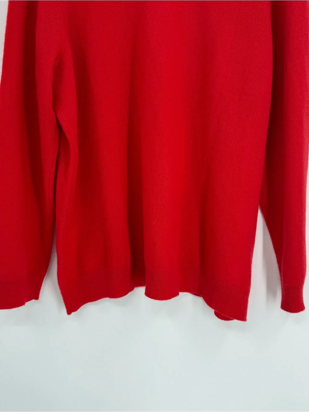 Charter Club Luxury 100% Cashmere Red Solid Knit CrewNeck Pullover Sweater 3X